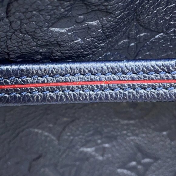 LOUIS VUITTON Pomthieu Size PM Monogram Empreinte Leather Marine Rouge M43721 - Picture 9 of 15